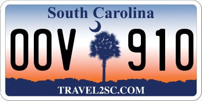 SC license plate OOV910