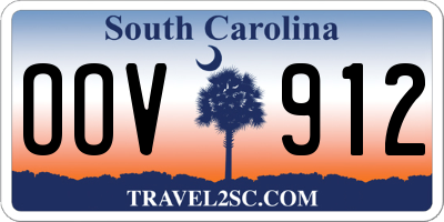 SC license plate OOV912
