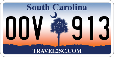 SC license plate OOV913