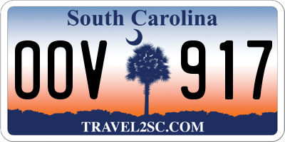 SC license plate OOV917