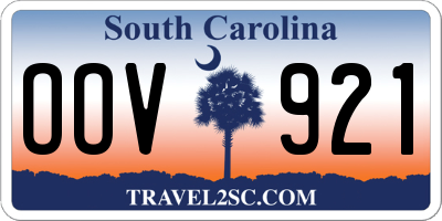 SC license plate OOV921
