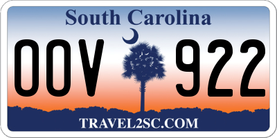 SC license plate OOV922