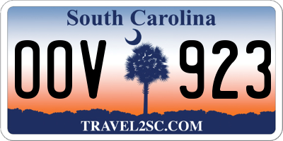 SC license plate OOV923
