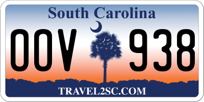 SC license plate OOV938