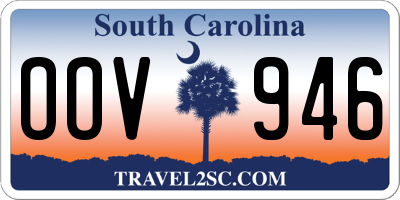 SC license plate OOV946