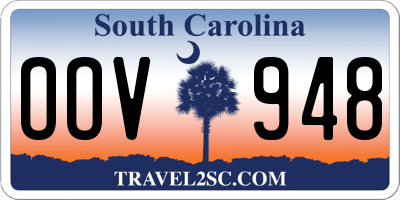 SC license plate OOV948