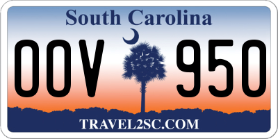 SC license plate OOV950