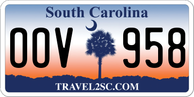 SC license plate OOV958