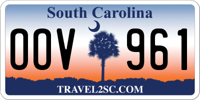 SC license plate OOV961