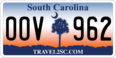 SC license plate OOV962