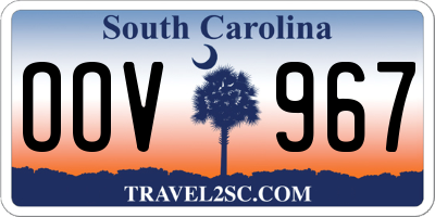 SC license plate OOV967