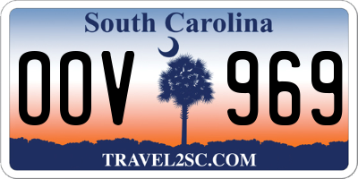 SC license plate OOV969