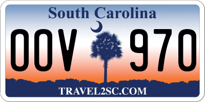 SC license plate OOV970