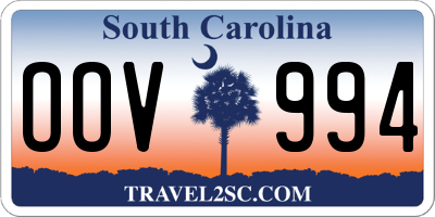 SC license plate OOV994