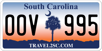 SC license plate OOV995