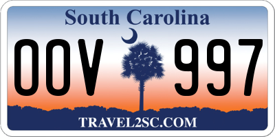 SC license plate OOV997