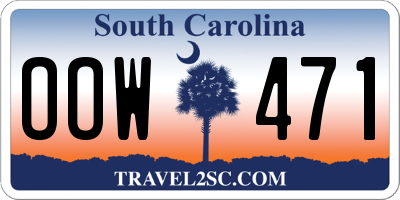 SC license plate OOW471