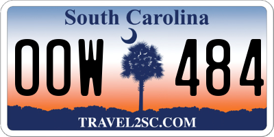 SC license plate OOW484