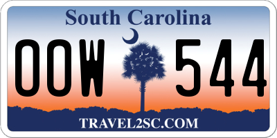 SC license plate OOW544