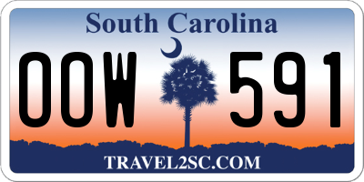 SC license plate OOW591