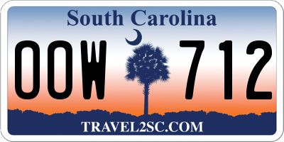 SC license plate OOW712