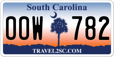 SC license plate OOW782