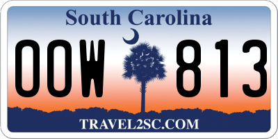 SC license plate OOW813