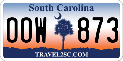 SC license plate OOW873