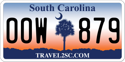 SC license plate OOW879