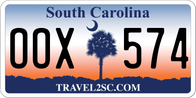 SC license plate OOX574