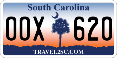 SC license plate OOX620