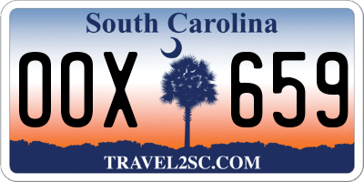SC license plate OOX659