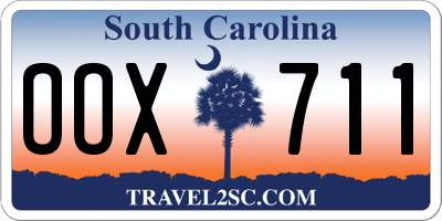 SC license plate OOX711