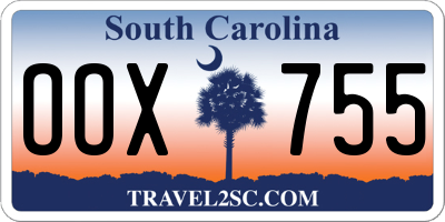 SC license plate OOX755
