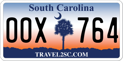 SC license plate OOX764