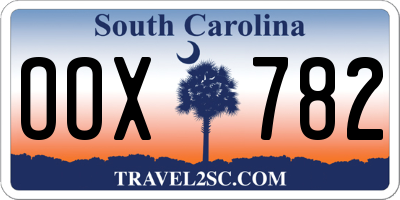 SC license plate OOX782
