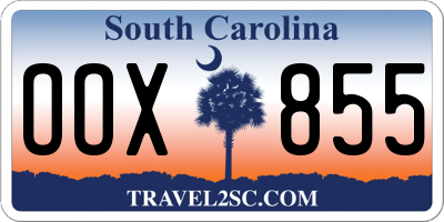 SC license plate OOX855