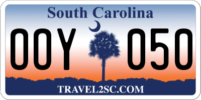 SC license plate OOY050