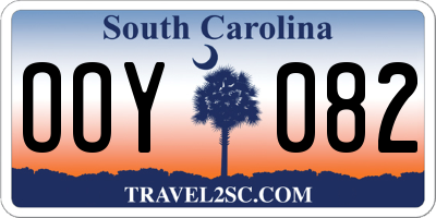 SC license plate OOY082