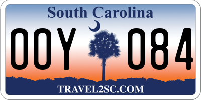 SC license plate OOY084