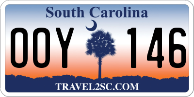 SC license plate OOY146