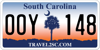 SC license plate OOY148