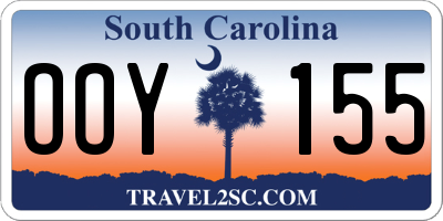 SC license plate OOY155