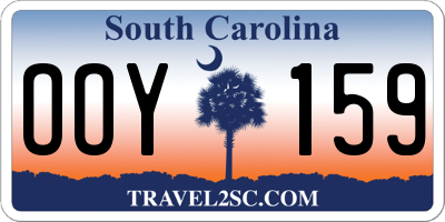 SC license plate OOY159