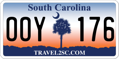 SC license plate OOY176