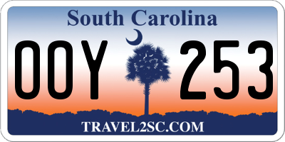 SC license plate OOY253