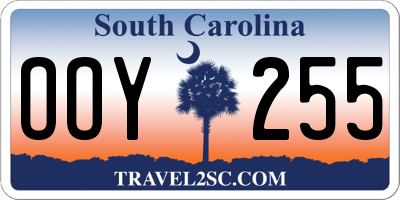 SC license plate OOY255