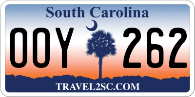 SC license plate OOY262