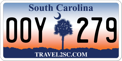 SC license plate OOY279