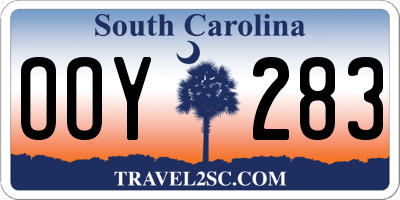 SC license plate OOY283